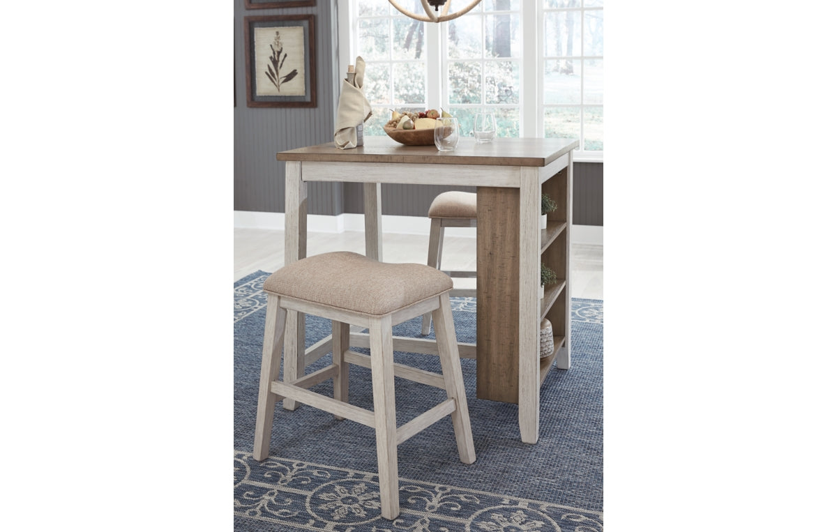 Skempton Counter Height Dining Table and Bar Stools (Set of 3)
