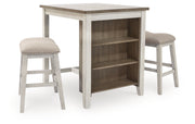 Skempton Counter Height Dining Table and Bar Stools (Set of 3)