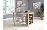 Skempton Counter Height Dining Table and 2 Barstools