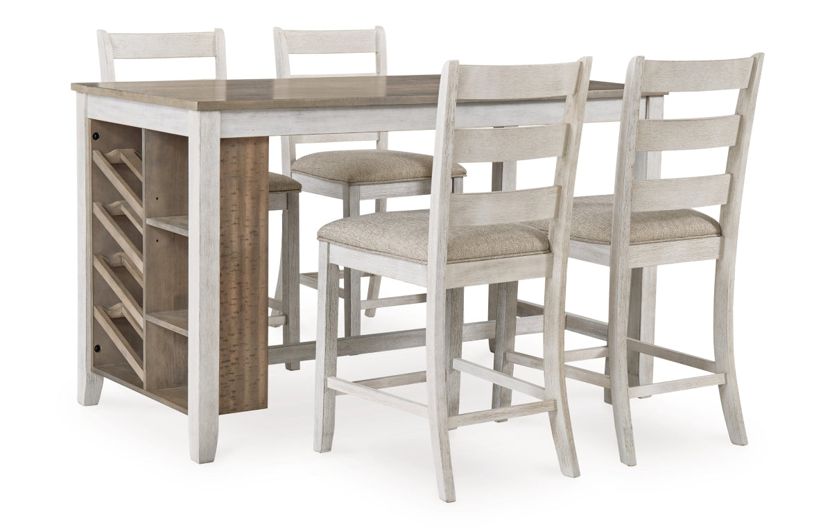 Skempton Counter Height Dining Table and 4 Barstools
