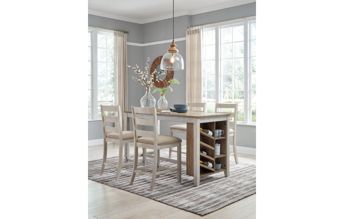 Skempton Counter Height Dining Table and 4 Barstools