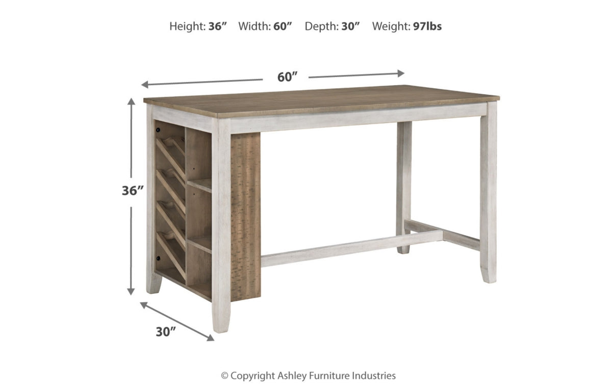 Skempton Counter Height Dining Table and 4 Barstools