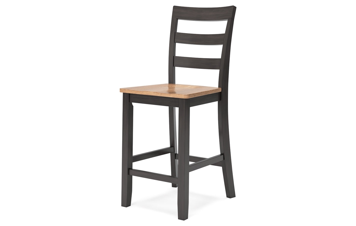 Gesthaven Counter Height Dining Table and 2 Barstools