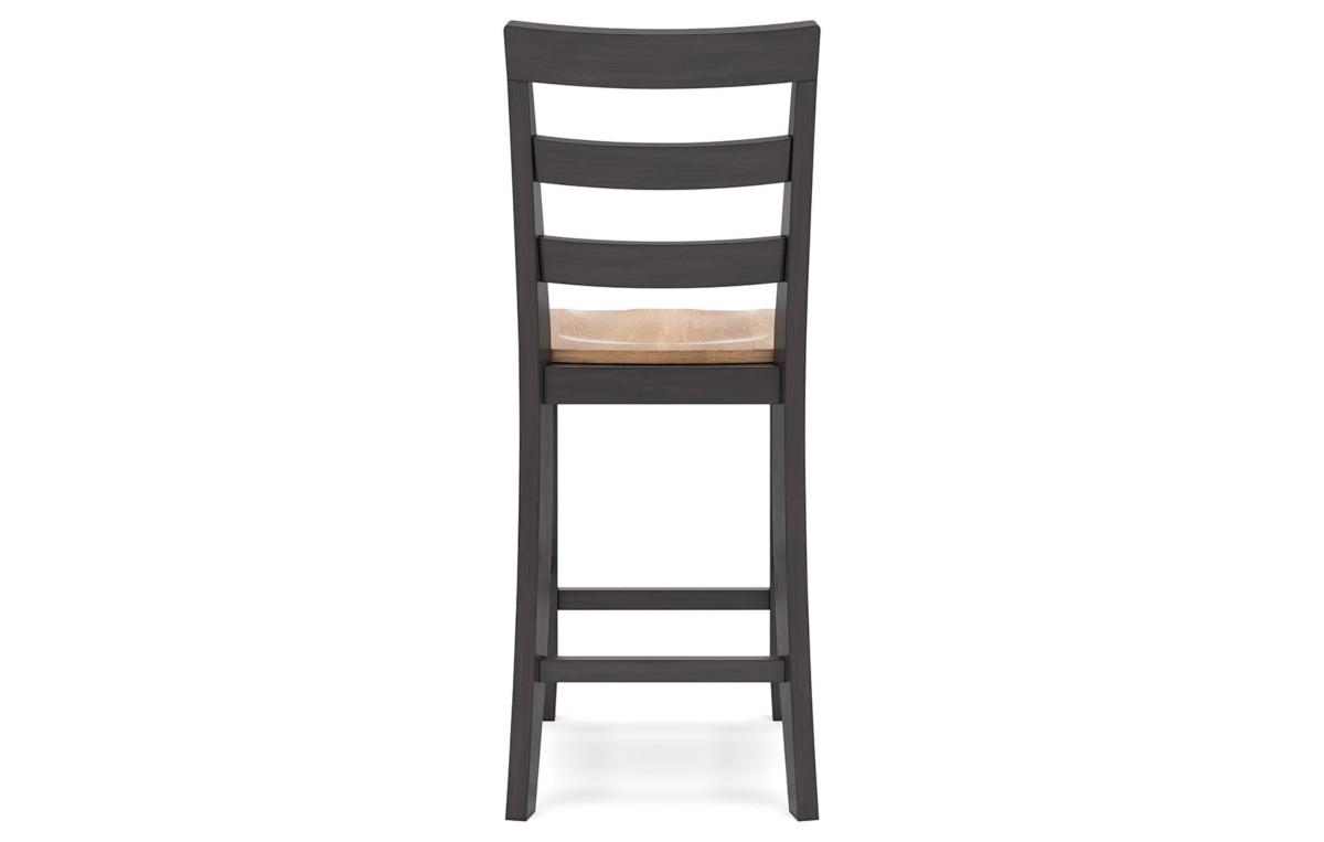 Gesthaven Counter Height Dining Table and 2 Barstools