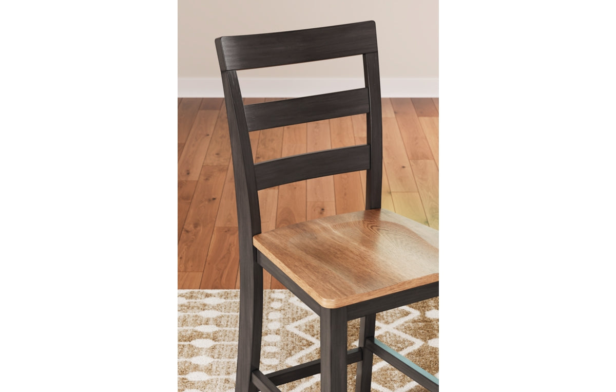 Gesthaven Counter Height Dining Table and 2 Barstools