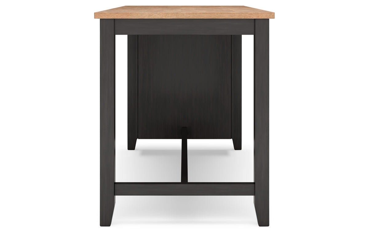 Gesthaven Counter Height Dining Table and 2 Barstools