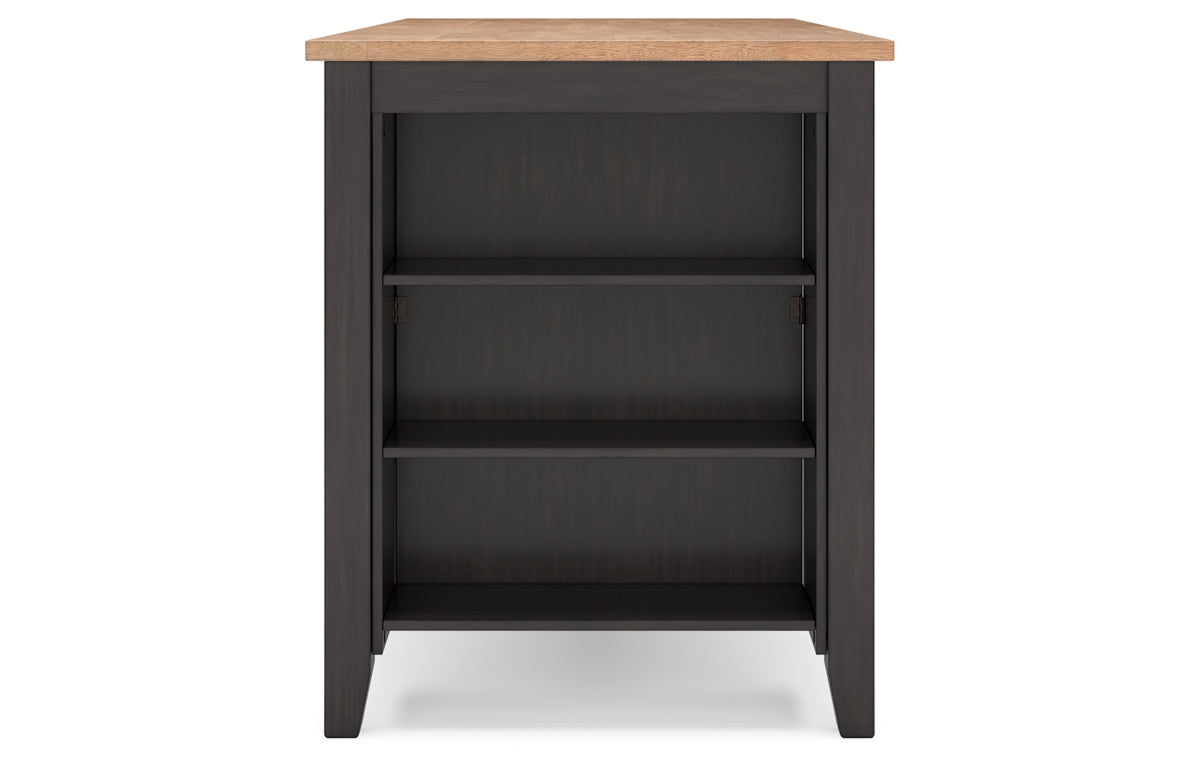 Gesthaven Counter Height Dining Table and 2 Barstools