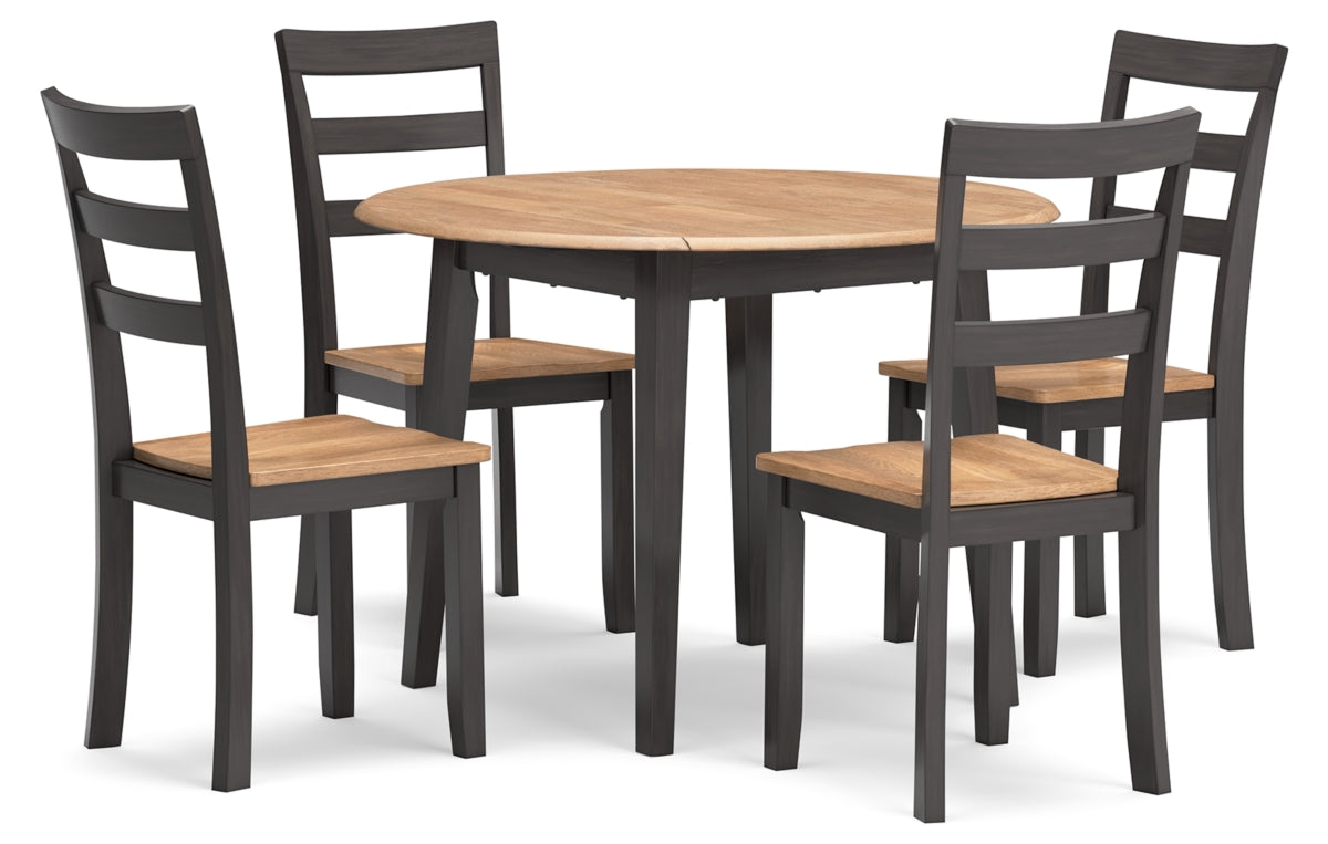 Gesthaven Dining Table and 4 Chairs