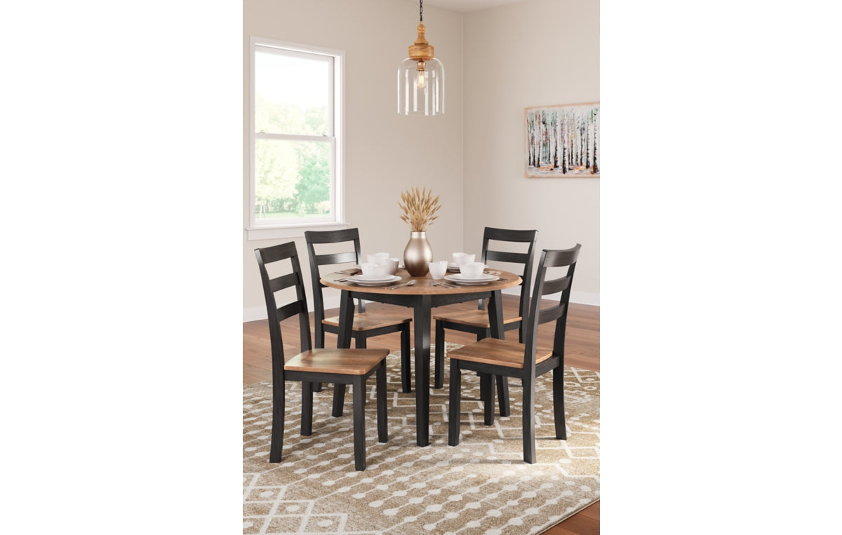 Gesthaven Dining Table and 4 Chairs