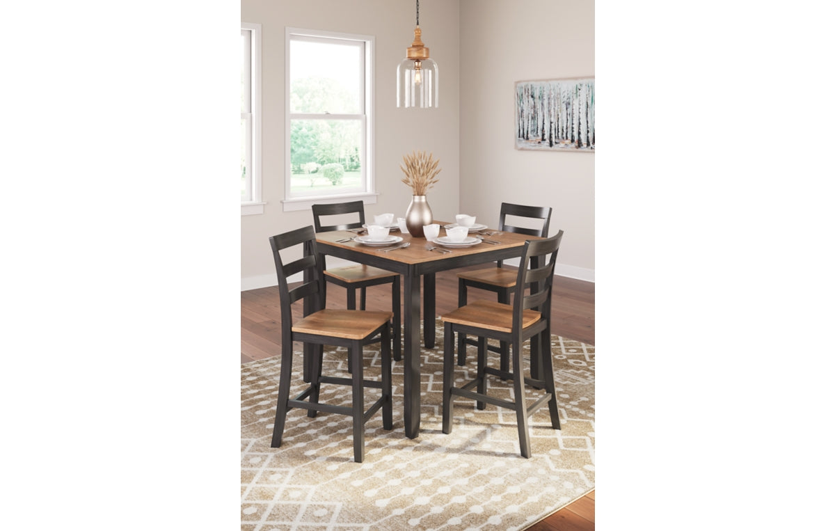 Gesthaven Counter Height Dining Table and 4 Barstools (Set of 5)
