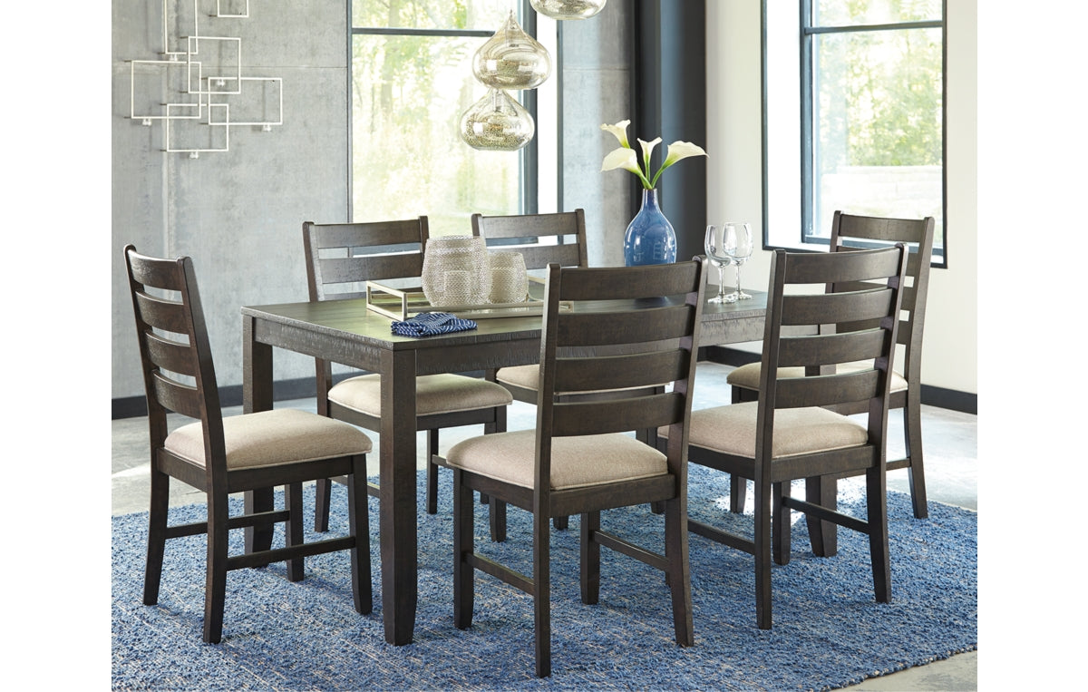 Rokane Dining Table and Chairs (Set of 7)