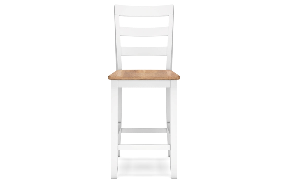 Gesthaven Counter Height Dining Table and 2 Barstools
