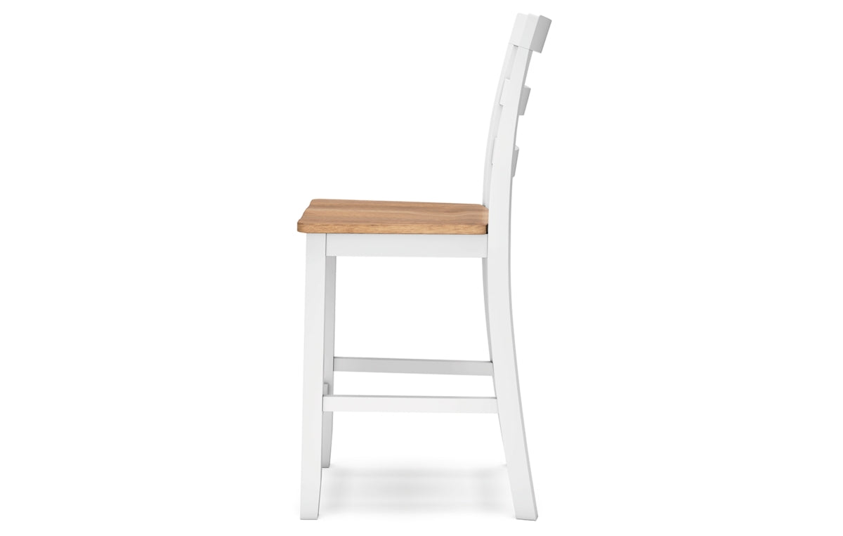 Gesthaven Counter Height Dining Table and 2 Barstools