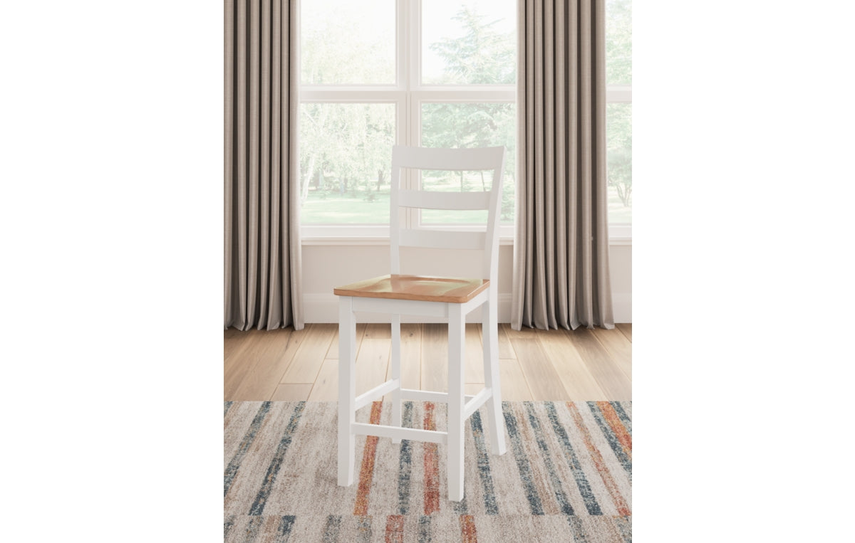Gesthaven Counter Height Dining Table and 2 Barstools