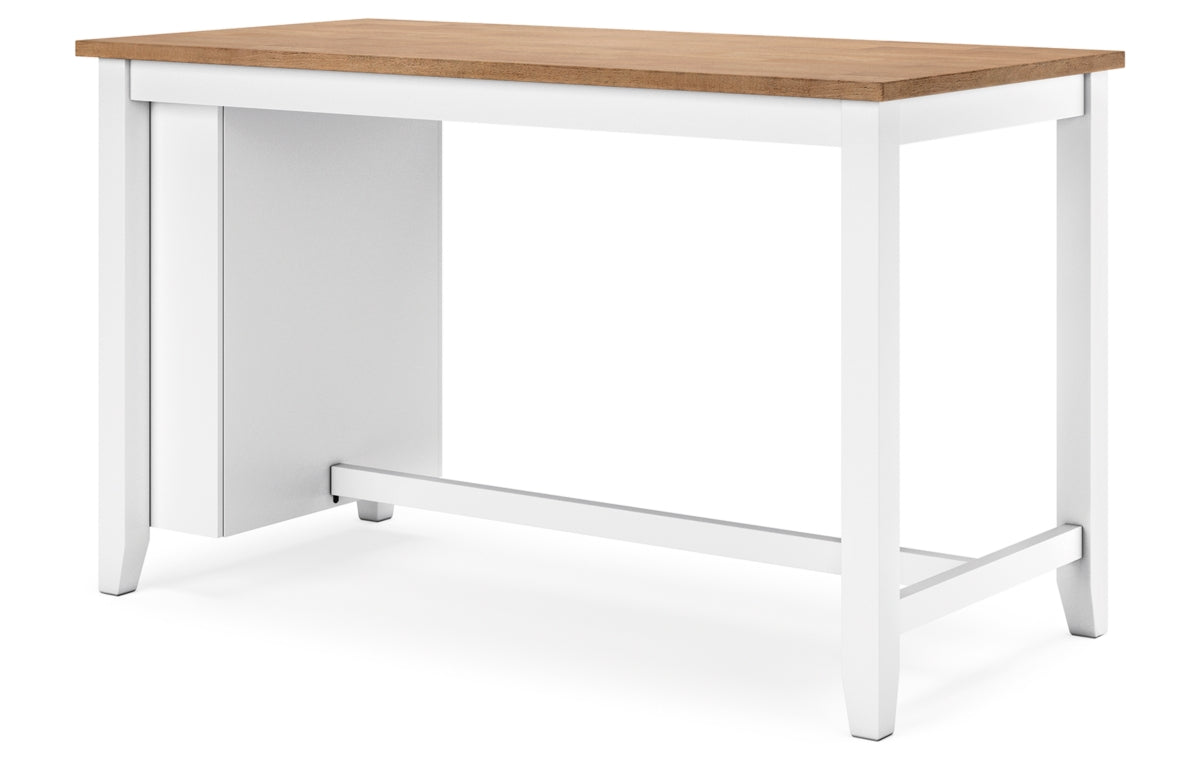 Gesthaven Counter Height Dining Table and 2 Barstools