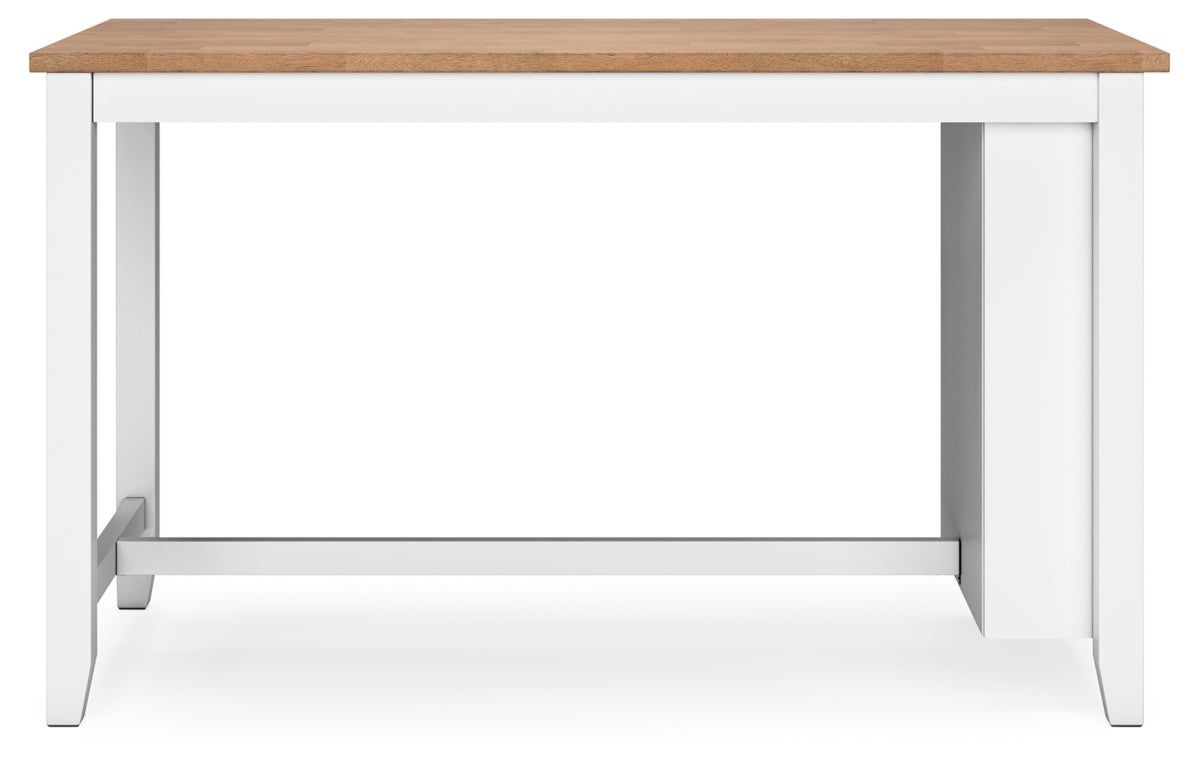 Gesthaven Counter Height Dining Table and 2 Barstools