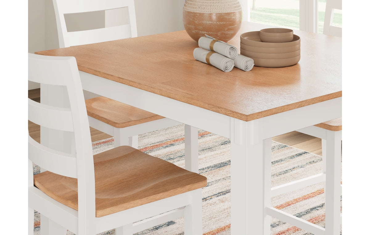 Gesthaven Counter Height Dining Table and 4 Barstools (Set of 5)