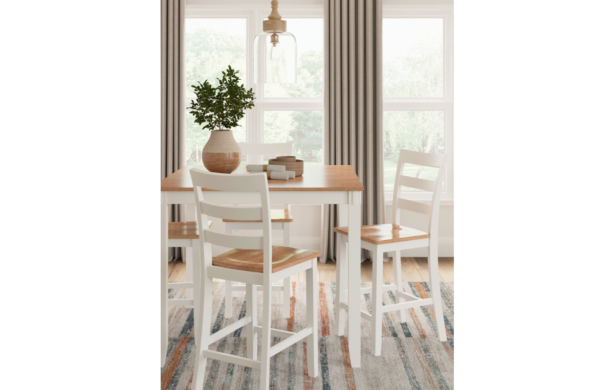 Gesthaven Counter Height Dining Table and 4 Barstools (Set of 5)