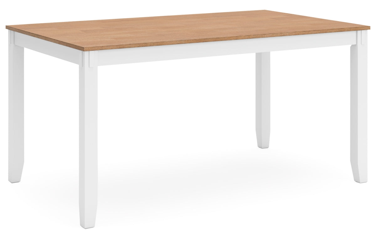 Gesthaven Dining Table with 4 Chairs and Bench (Set of 6)