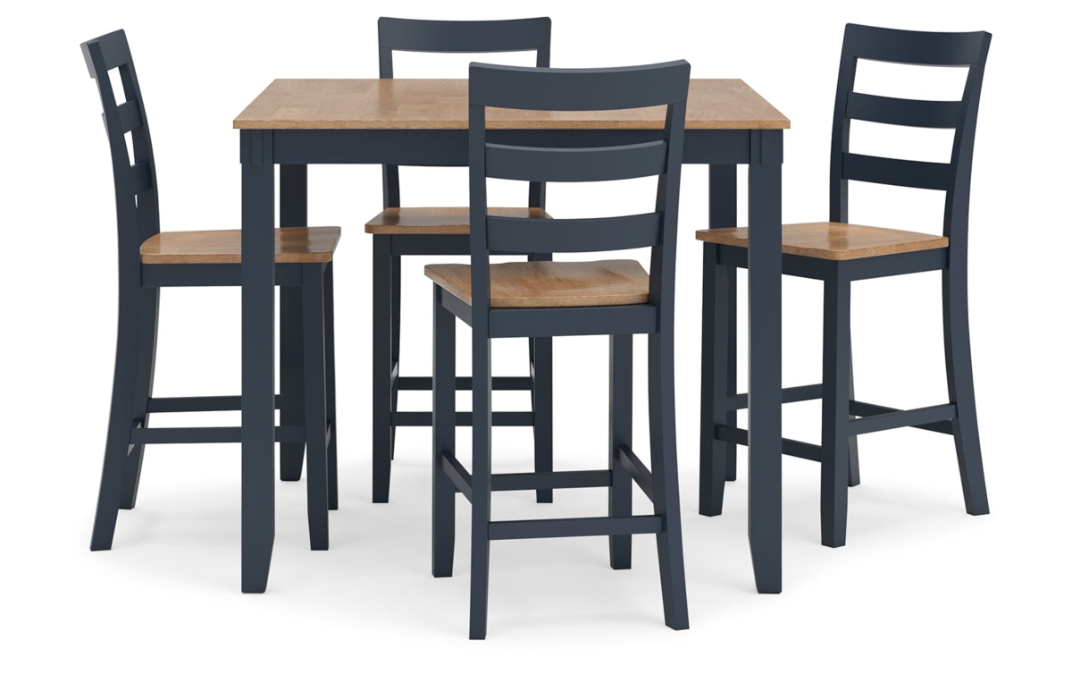 Gesthaven Counter Height Dining Table and 4 Barstools (Set of 5)