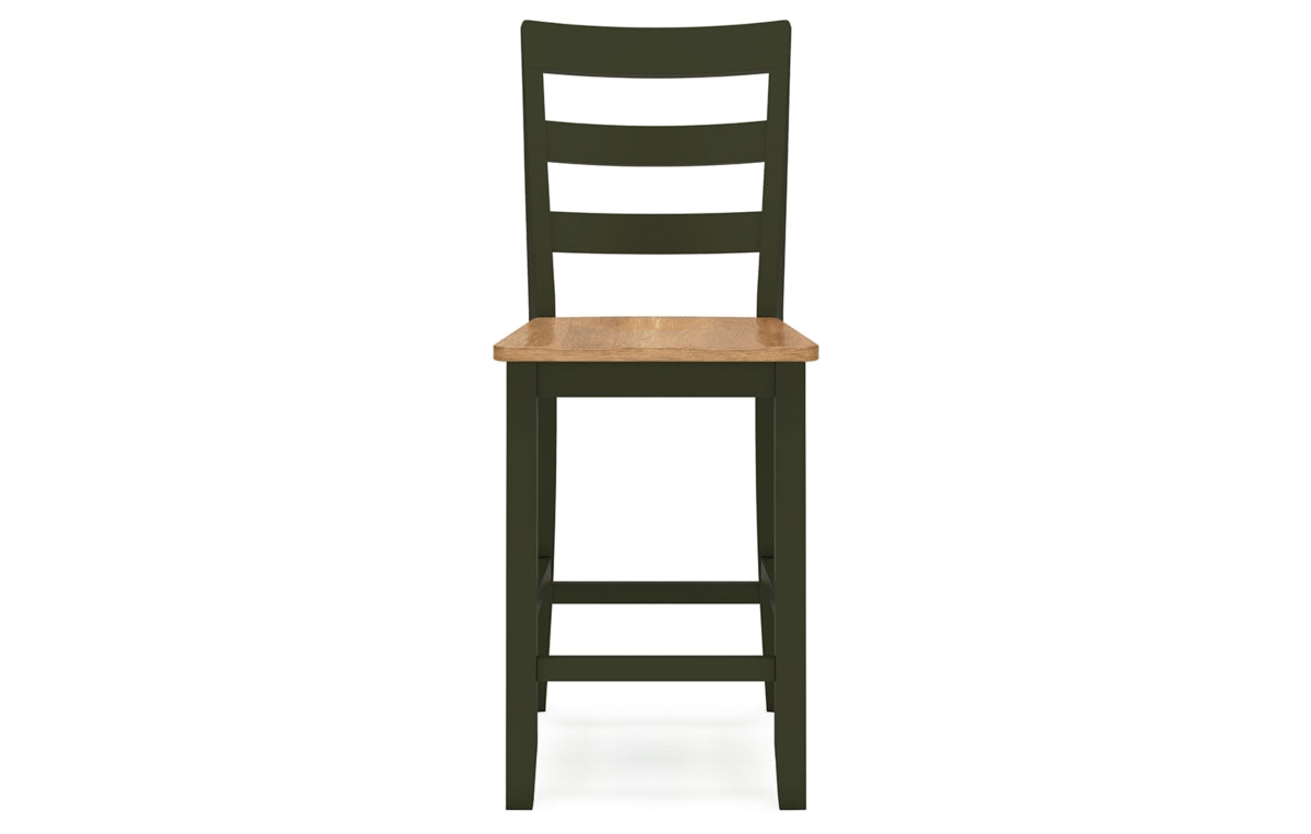 Gesthaven Counter Height Dining Table and 2 Barstools