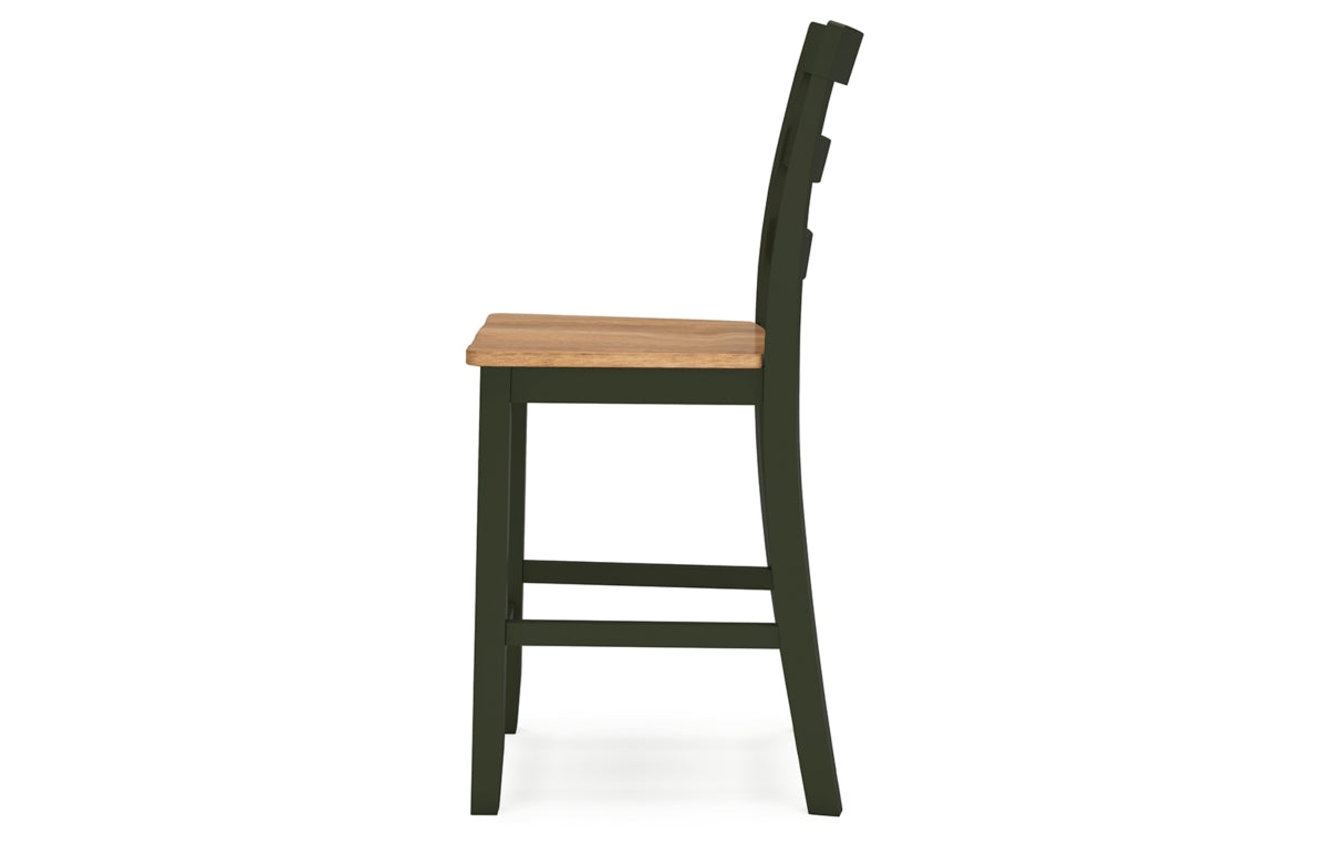 Gesthaven Counter Height Dining Table and 2 Barstools