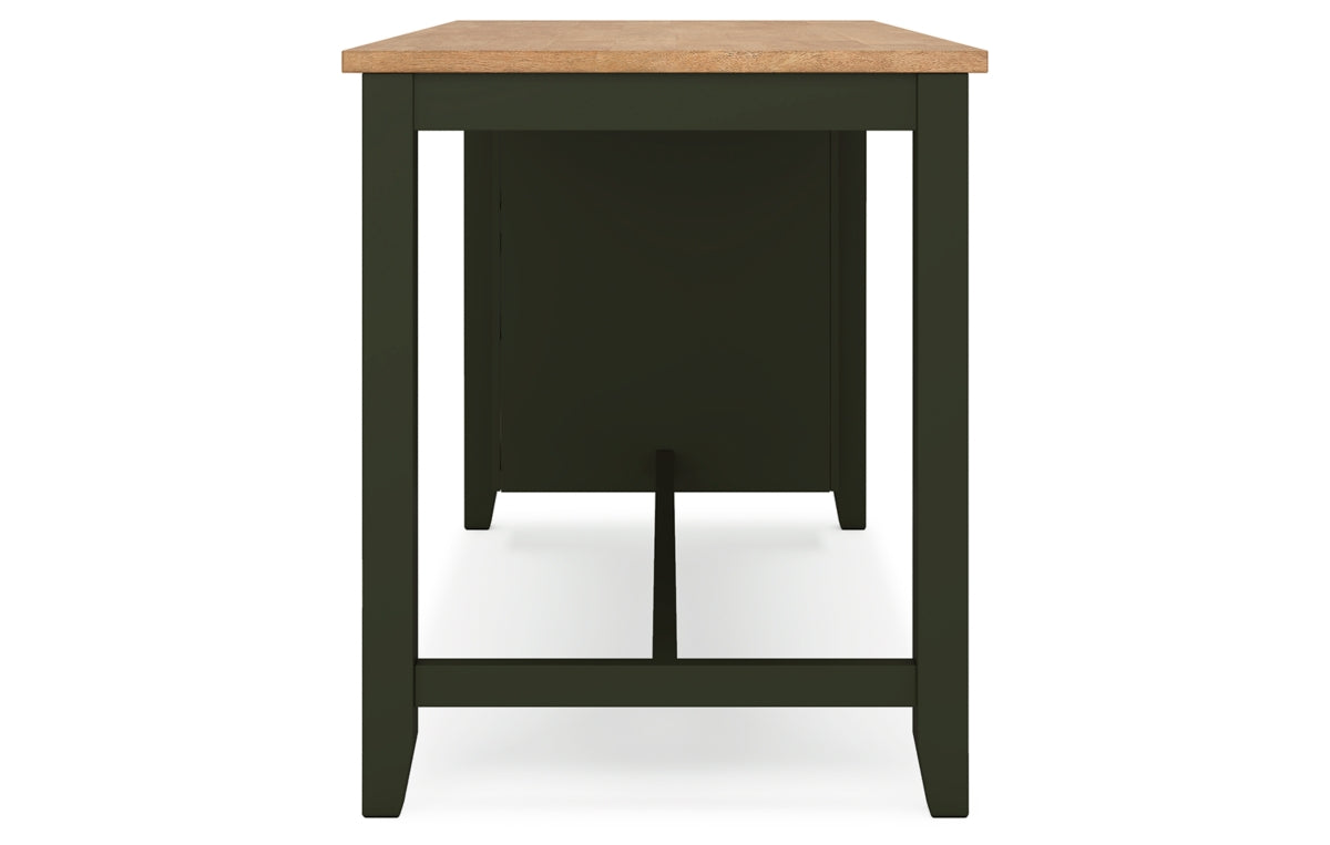Gesthaven Counter Height Dining Table and 2 Barstools