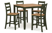 Gesthaven Counter Height Dining Table and 4 Barstools (Set of 5)