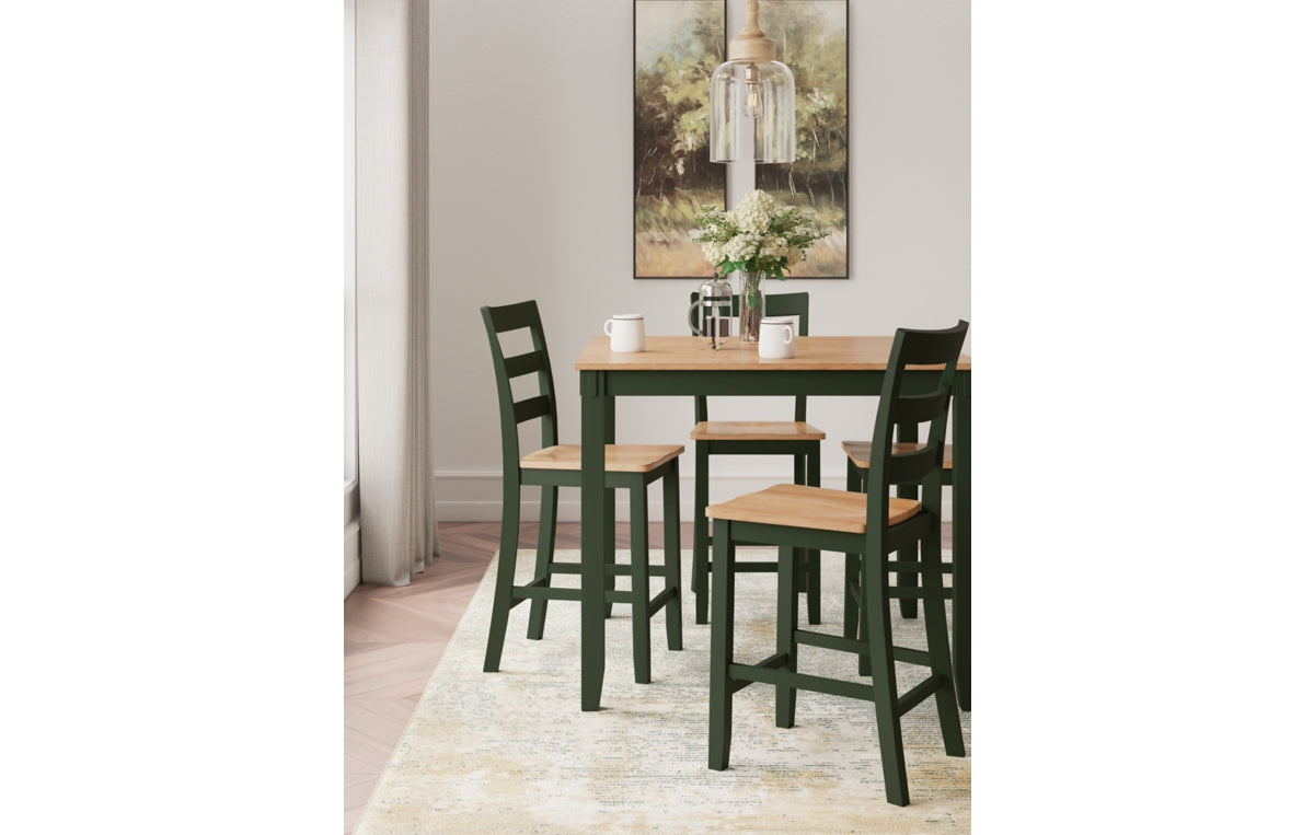 Gesthaven Counter Height Dining Table and 4 Barstools (Set of 5)