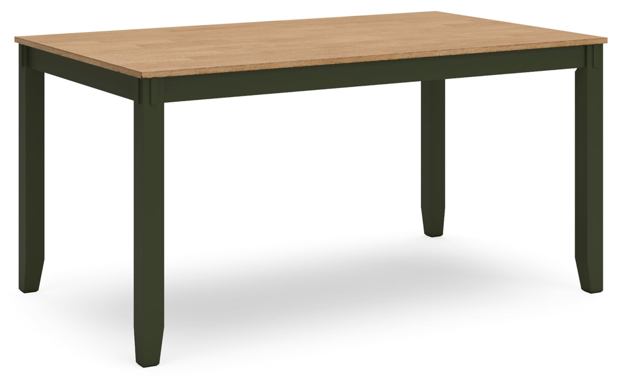 Gesthaven Dining Table with 4 Chairs and Bench (Set of 6)
