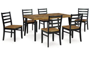 Blondon Dining Table and 6 Chairs (Set of 7)