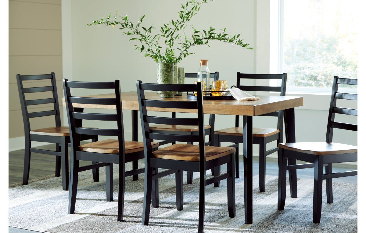 Blondon Dining Table and 6 Chairs (Set of 7)