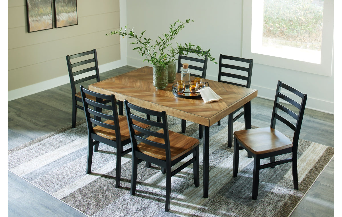 Blondon Dining Table and 6 Chairs (Set of 7)