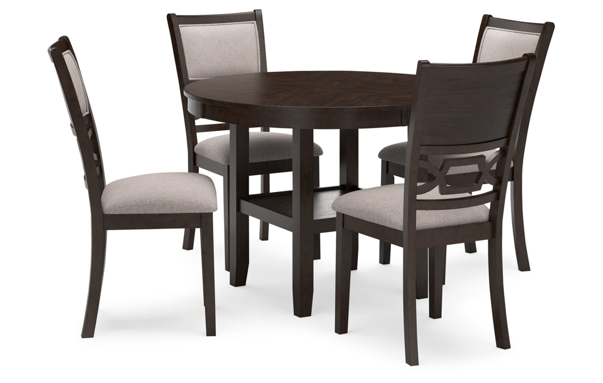 Langwest Dining Table and 4 Chairs (Set of 5)