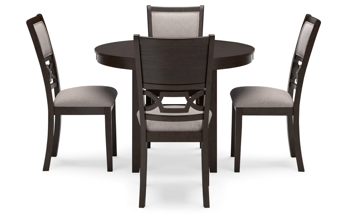 Langwest Dining Table and 4 Chairs (Set of 5)