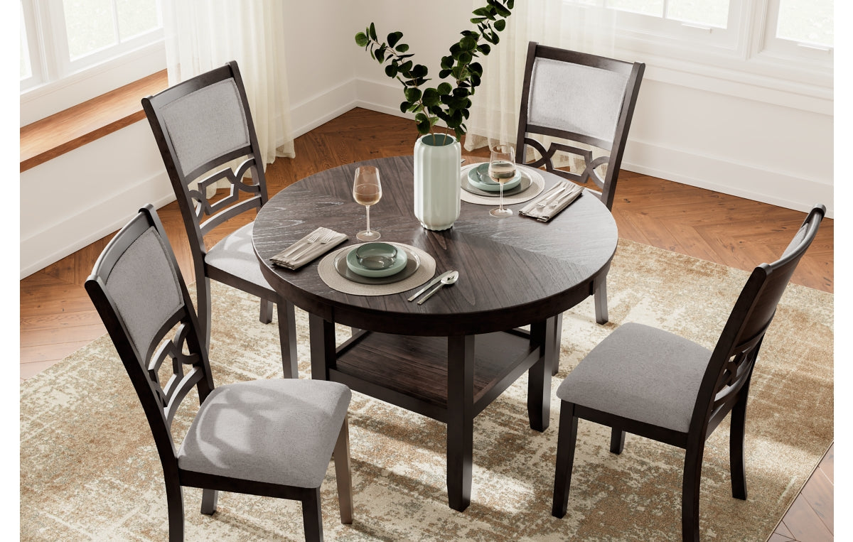 Langwest Dining Table and 4 Chairs (Set of 5)