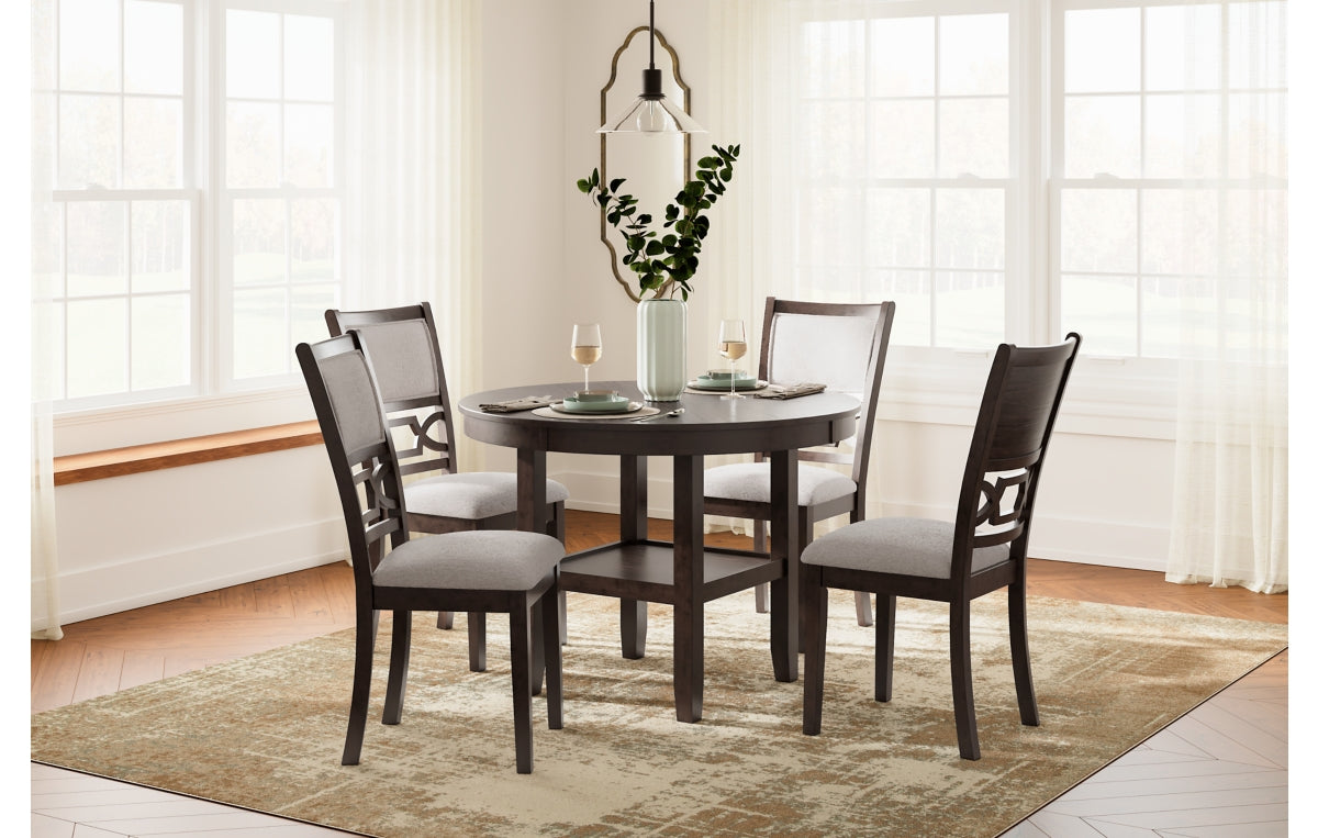 Langwest Dining Table and 4 Chairs (Set of 5)