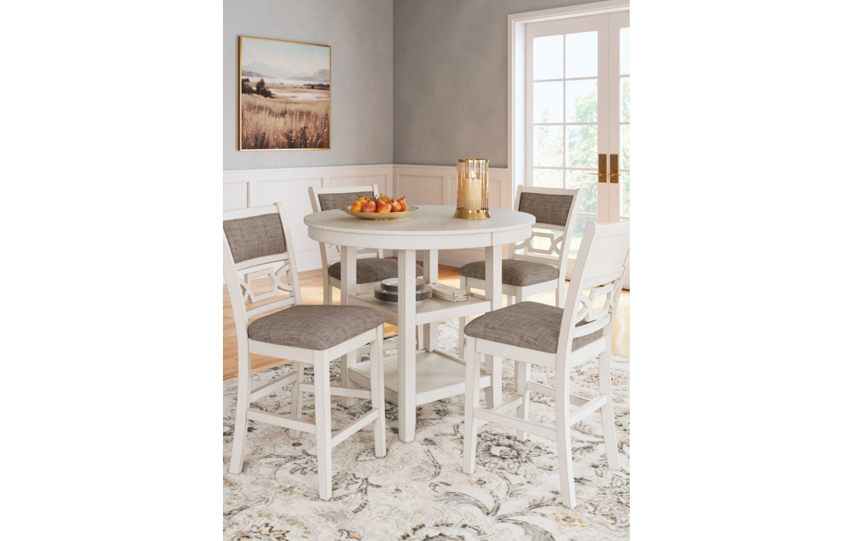 Erinberg Counter Height Dining Table and 4 Barstools (Set of 5)
