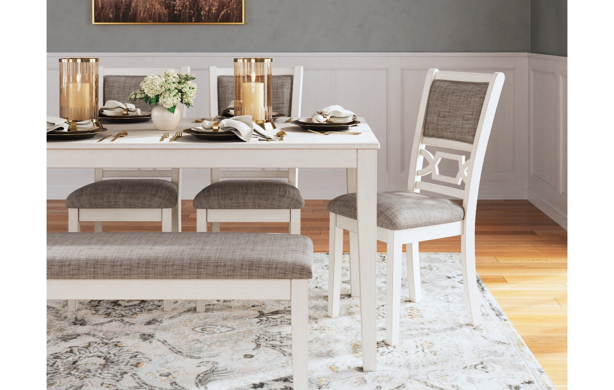 Erinberg Dining Table and 4 Chairs and Bench (Set of 6)