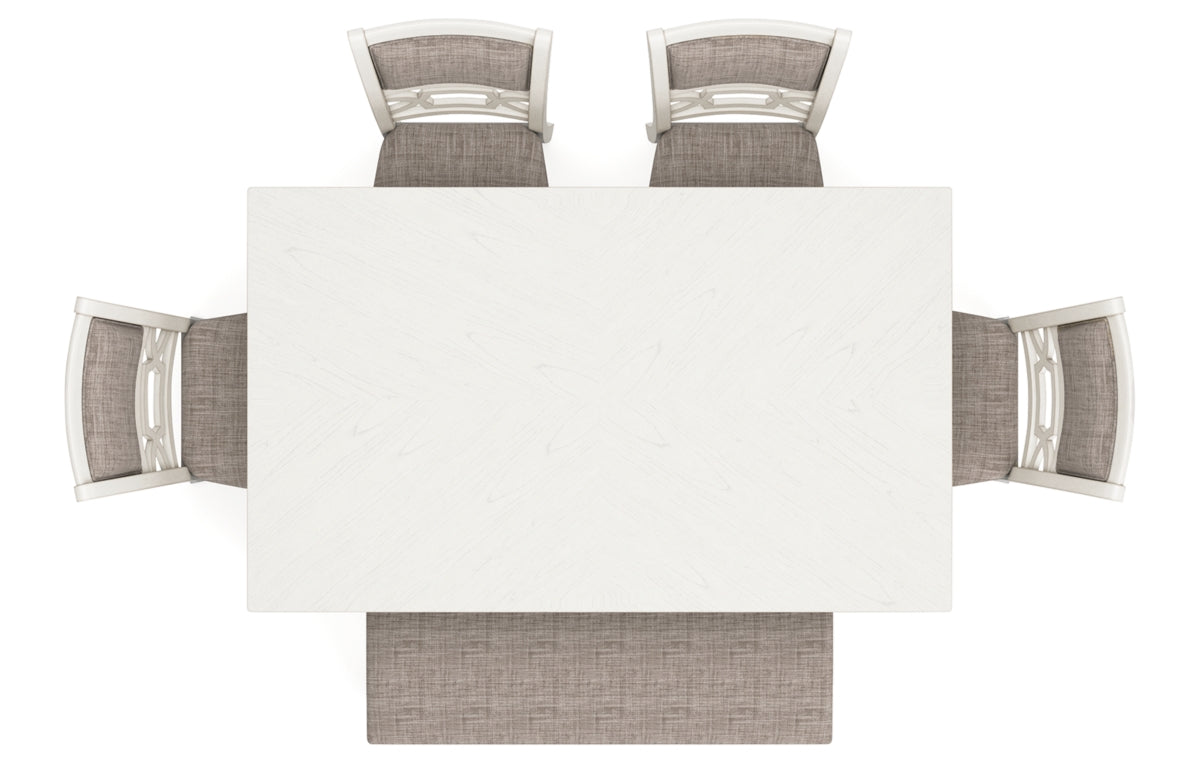 Erinberg Dining Table and 4 Chairs and Bench (Set of 6)