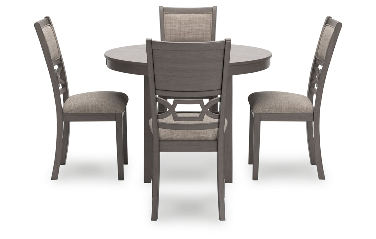 Wrenning Dining Table and 4 Chairs (Set of 5)