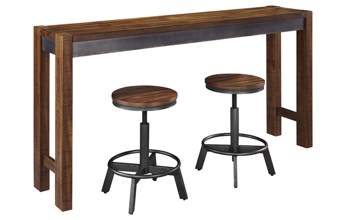 Torjin Counter Height Dining Table and 2 Barstools