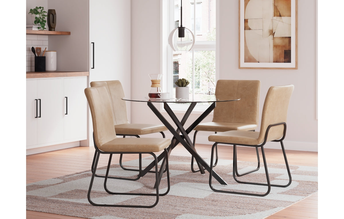 Pharwynn Dining Table and 4 Chairs
