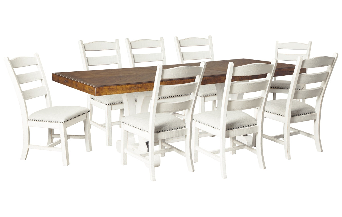 Valebeck Dining Table and 8 Chairs