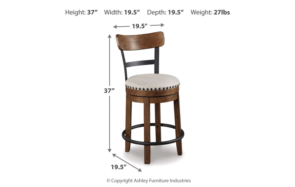 Valebeck Counter Height Dining Table and 4 Barstools