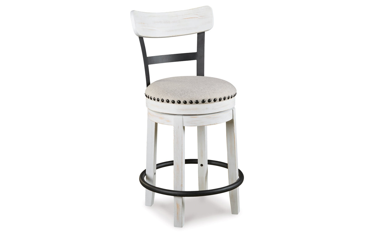 Valebeck Counter Height Dining Table and 4 Barstools