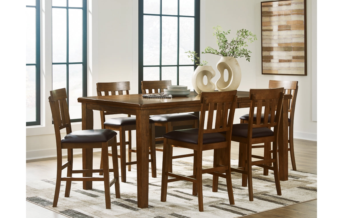 Ralene Counter Height Dining Table and 6 Barstools