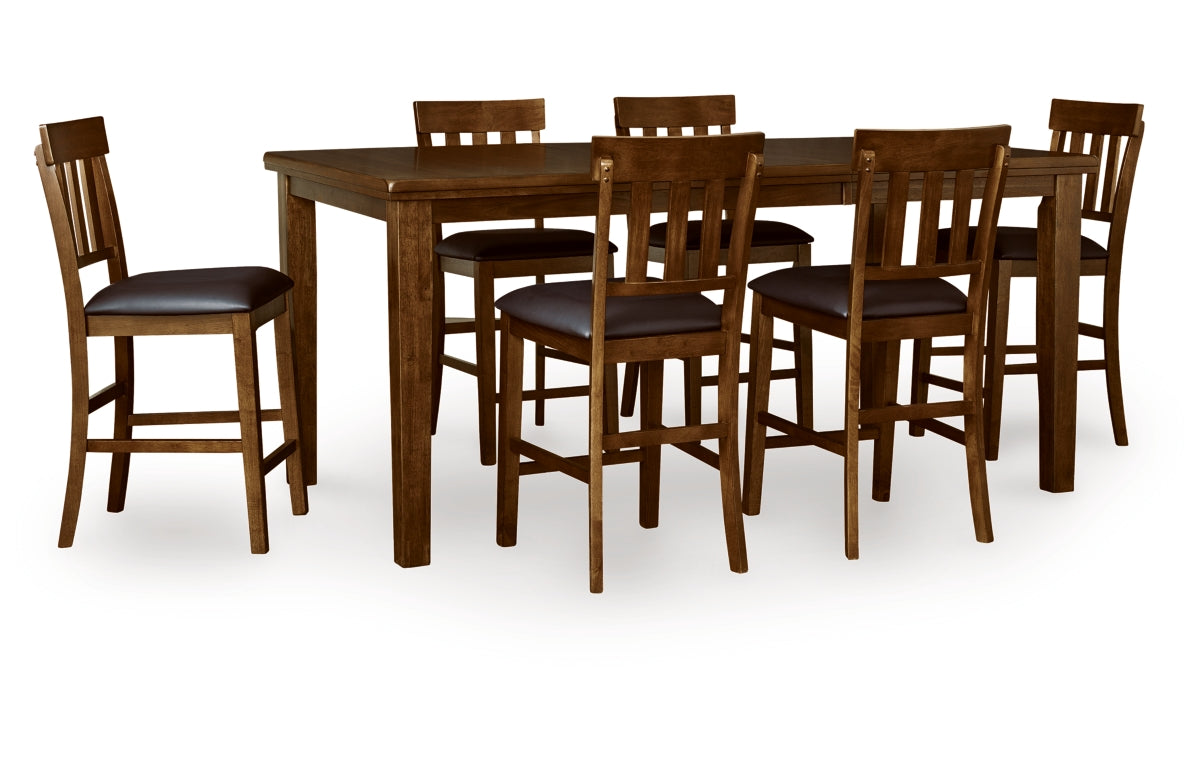 Ralene Counter Height Dining Table and 6 Barstools
