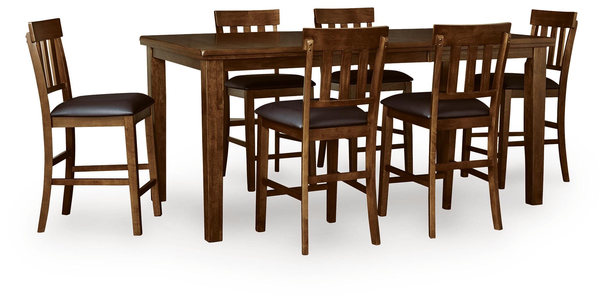 Ralene Counter Height Dining Table and 6 Barstools