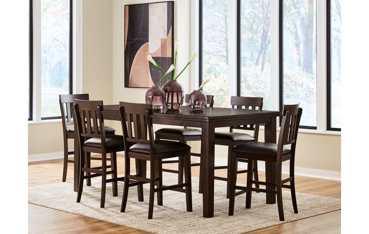 Haddigan Counter Height Dining Table and 6 Barstools